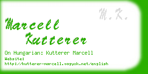 marcell kutterer business card